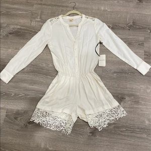 Liberty Garden Lace Romper NWT